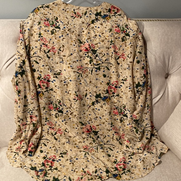 THE SILK Collection floral button down shirt size 18 The White Pine Company - Picture 8 of 16